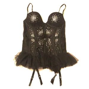 Sheer, bedazzled Victoria’s Secret lingerie top